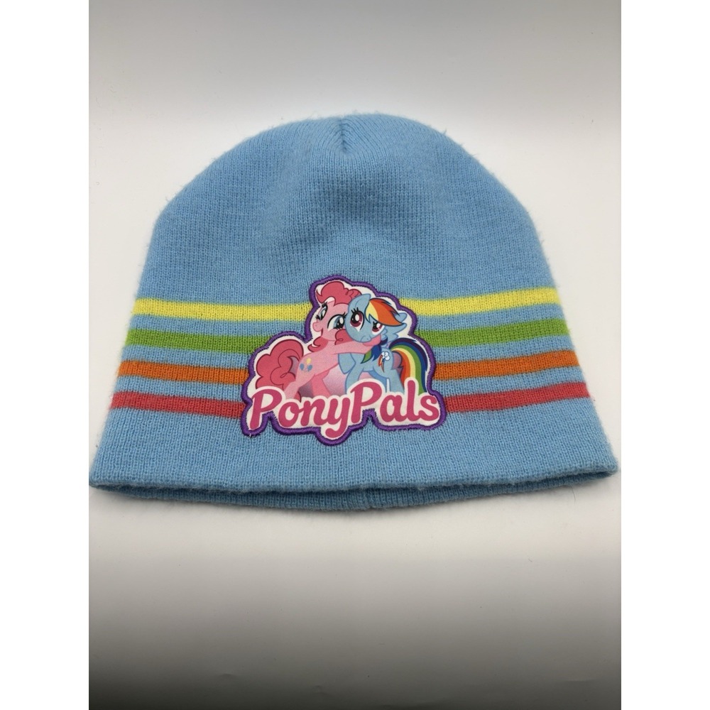 2016 My Little Pony Pony Pals Beanie Hat Pinkie Pie Rainbow Dash Blue Hasbro OS